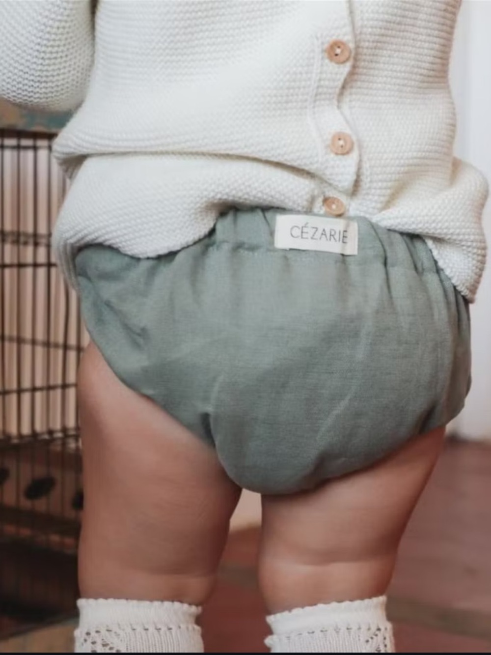Cezarie - Unisex Léon Linen & Cotton Diaper Cover